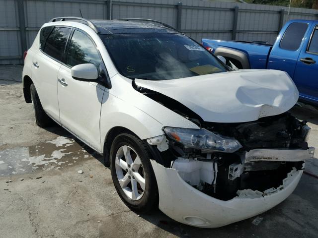 JN8AZ1MU7AW008709 - 2010 NISSAN MURANO S WHITE photo 1