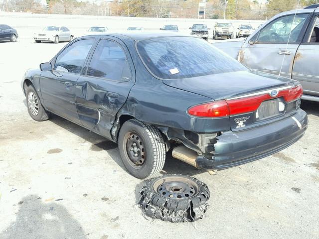 1FAFP6534WK307606 - 1998 FORD CONTOUR BA GREEN photo 3