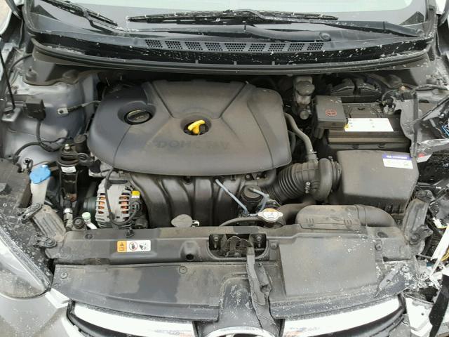 KMHDH4AE0DU938358 - 2013 HYUNDAI ELANTRA GL GRAY photo 7