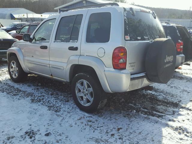 1J4GL58K23W719898 - 2003 JEEP LIBERTY LI SILVER photo 3