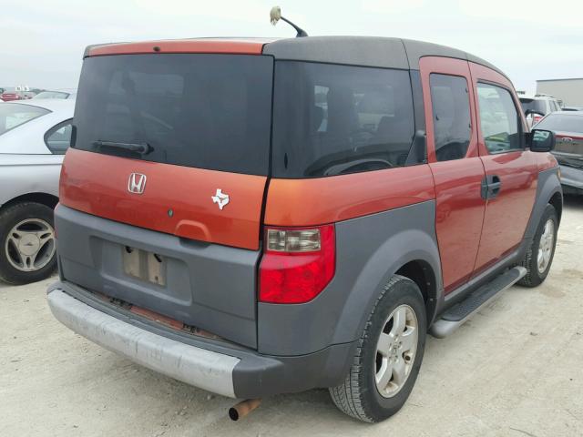 5J6YH28503L027896 - 2003 HONDA ELEMENT EX ORANGE photo 4