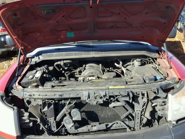 1N6AA06E98N319879 - 2008 NISSAN TITAN XE RED photo 7