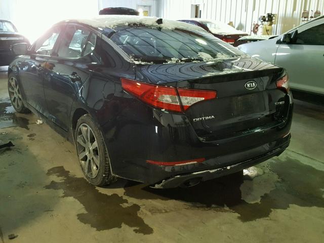 5XXGR4A65CG088531 - 2012 KIA OPTIMA SX BLACK photo 3