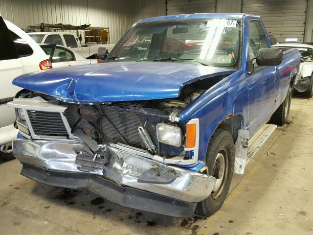 1GTFC24C6LE549663 - 1990 GMC SIERRA C25 BLUE photo 2