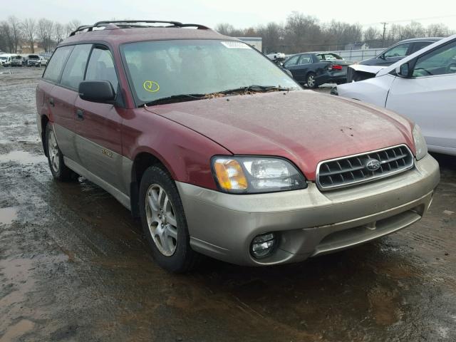 4S3BH675637628792 - 2003 SUBARU LEGACY OUT RED photo 1