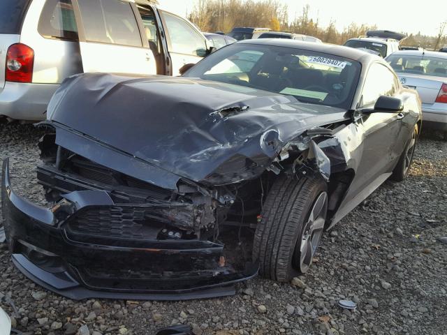 1FA6P8TH2G5269416 - 2016 FORD MUSTANG BLACK photo 2