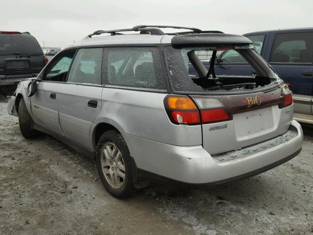 4S3BH675747611176 - 2004 SUBARU LEGACY OUT SILVER photo 3