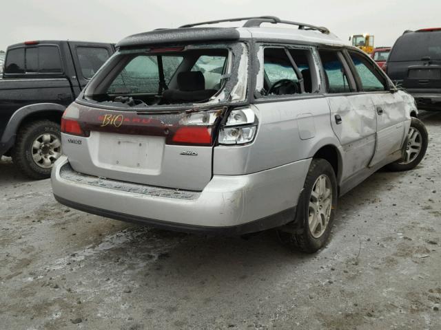 4S3BH675747611176 - 2004 SUBARU LEGACY OUT SILVER photo 4