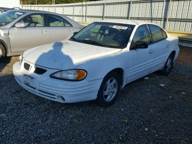 1G2NE52E3XM783979 - 1999 PONTIAC GRAND AM S WHITE photo 2