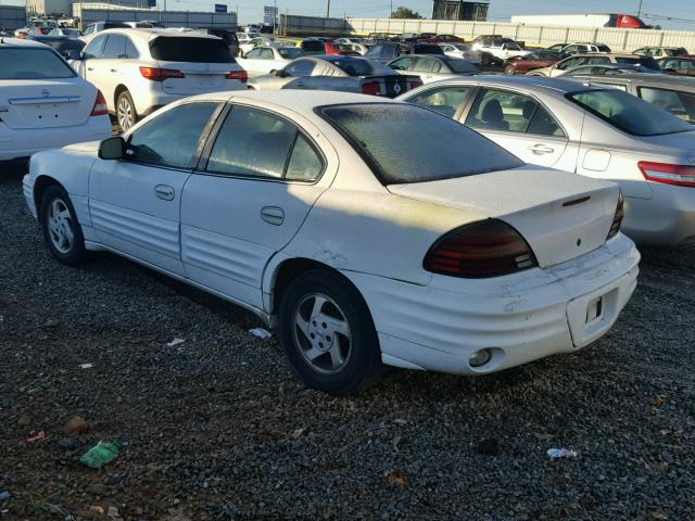 1G2NE52E3XM783979 - 1999 PONTIAC GRAND AM S WHITE photo 3
