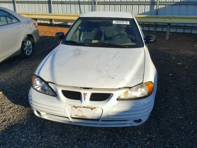 1G2NE52E3XM783979 - 1999 PONTIAC GRAND AM S WHITE photo 9
