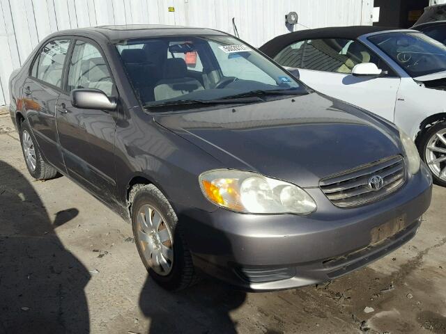 2T1BR32E13C084011 - 2003 TOYOTA COROLLA CE GRAY photo 1