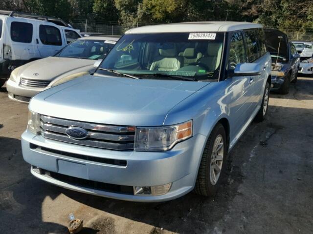 2FMDK52C69BA27985 - 2009 FORD FLEX SEL BLUE photo 2