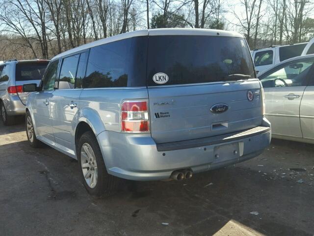 2FMDK52C69BA27985 - 2009 FORD FLEX SEL BLUE photo 3