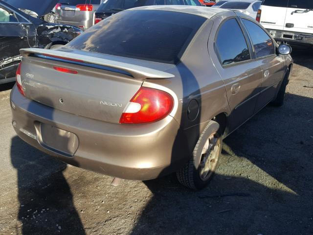 1P3ES46C5YD613065 - 2000 PLYMOUTH NEON BASE 金色 照片 4