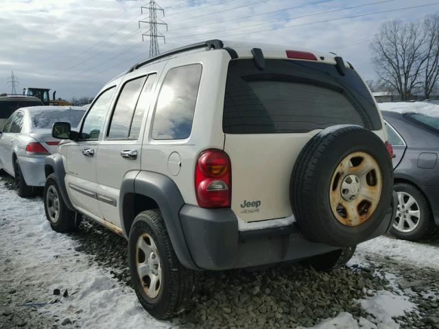 1J4GL48K93W511060 - 2003 JEEP LIBERTY SP WHITE photo 3
