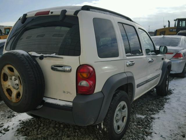 1J4GL48K93W511060 - 2003 JEEP LIBERTY SP WHITE photo 4