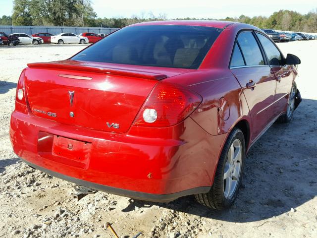 1G2ZG58N774143714 - 2007 PONTIAC G6 BASE RED photo 4