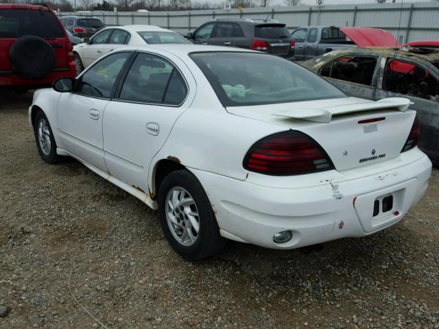 1G2NE52F03C261528 - 2003 PONTIAC GRAND AM S WHITE photo 3