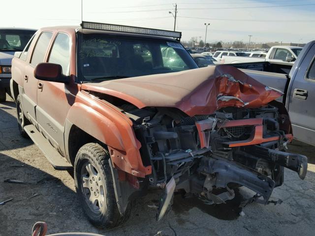 3GNEK13T32G318079 - 2002 CHEVROLET AVALANCHE ORANGE photo 1