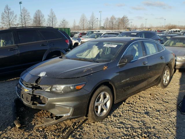 1G1ZB5ST0HF141318 - 2017 CHEVROLET MALIBU LS CHARCOAL photo 2