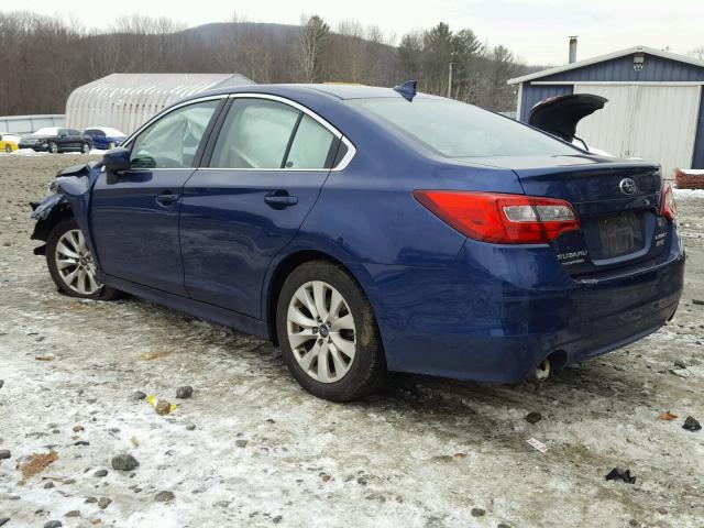 4S3BNAD69G3002059 - 2016 SUBARU LEGACY 2.5 BLUE photo 3