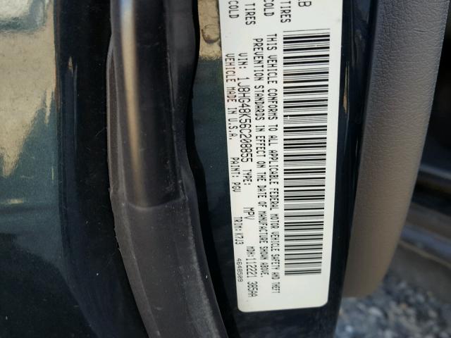 1J8HG48K56C208855 - 2006 JEEP COMMANDER GREEN photo 10