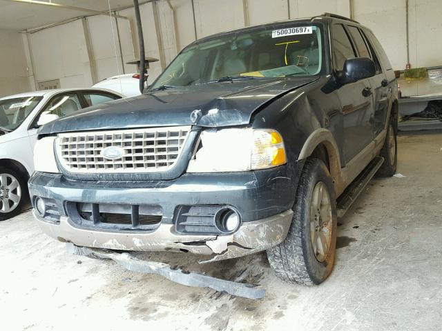 1FMZU74E73UA96681 - 2003 FORD EXPLORER E GREEN photo 2