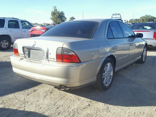 1LNHM87A95Y665276 - 2005 LINCOLN LS BEIGE photo 4