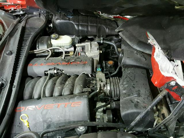 1G1YY22G3V5109556 - 1997 CHEVROLET CORVETTE RED photo 7