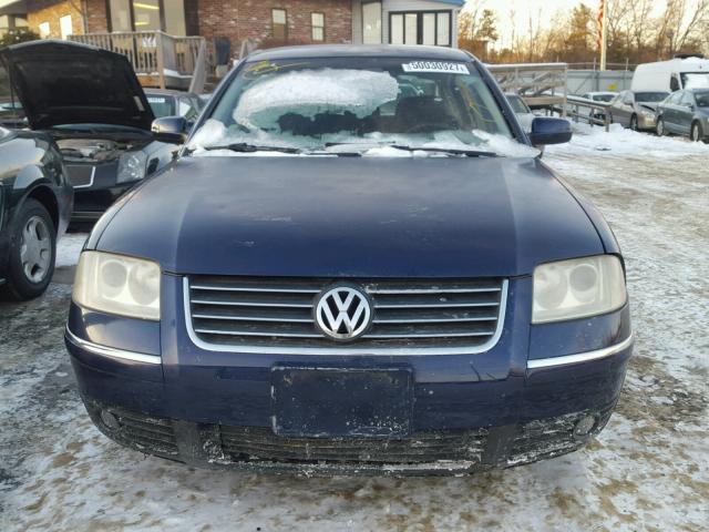 WVWPD63B22P352798 - 2002 VOLKSWAGEN PASSAT GLS BLUE photo 9