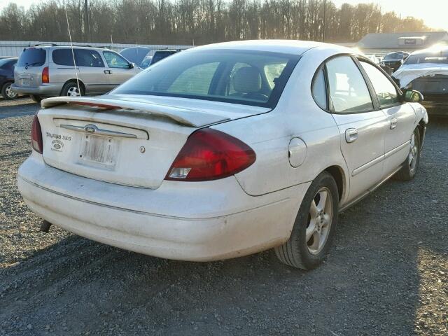 1FAFP55211A279506 - 2001 FORD TAURUS SES WHITE photo 4