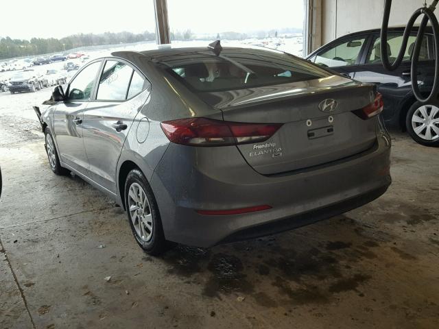 KMHD74LFXHU280532 - 2017 HYUNDAI ELANTRA SE GRAY photo 3