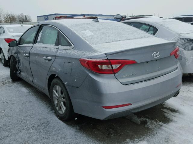 5NPE24AF8HH546649 - 2017 HYUNDAI SONATA SE SILVER photo 3