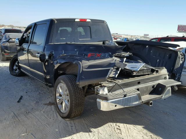 1FTEW1EG0HFB65653 - 2017 FORD F150 SUPER BLACK photo 3