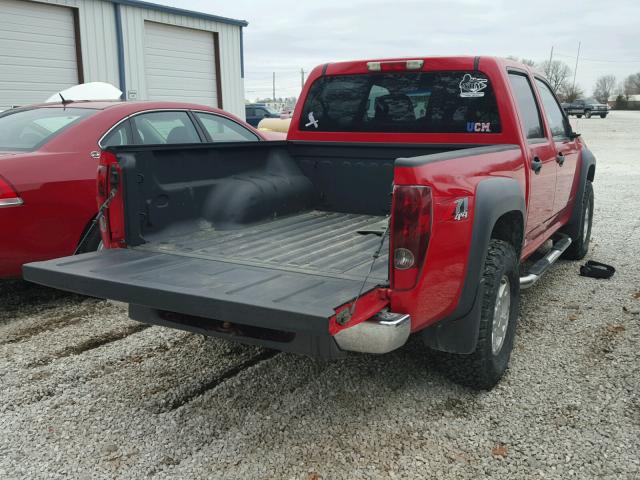 1GCDT136958292660 - 2005 CHEVROLET COLORADO RED photo 4