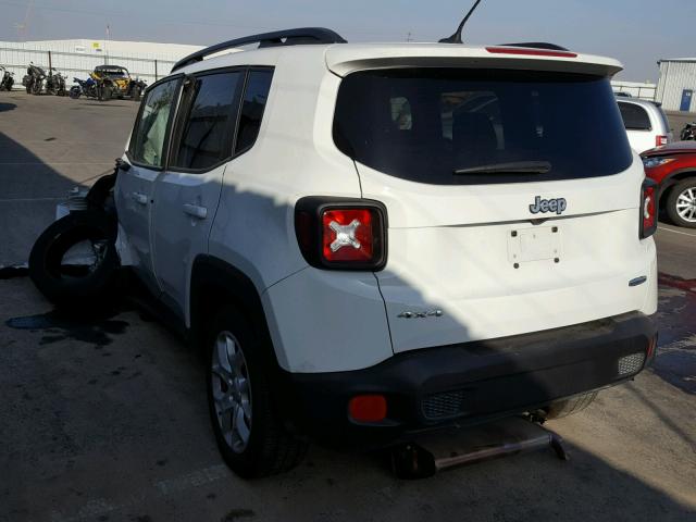 ZACCJBBB5HPE86413 - 2017 JEEP RENEGADE L WHITE photo 3