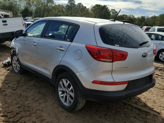 KNDPB3AC2G7865234 - 2016 KIA SPORTAGE L SILVER photo 3