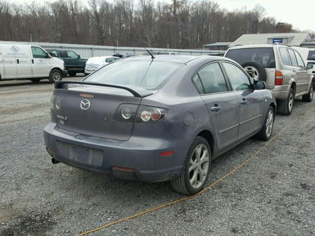 JM1BK32G381187237 - 2008 MAZDA 3 I GRAY photo 4