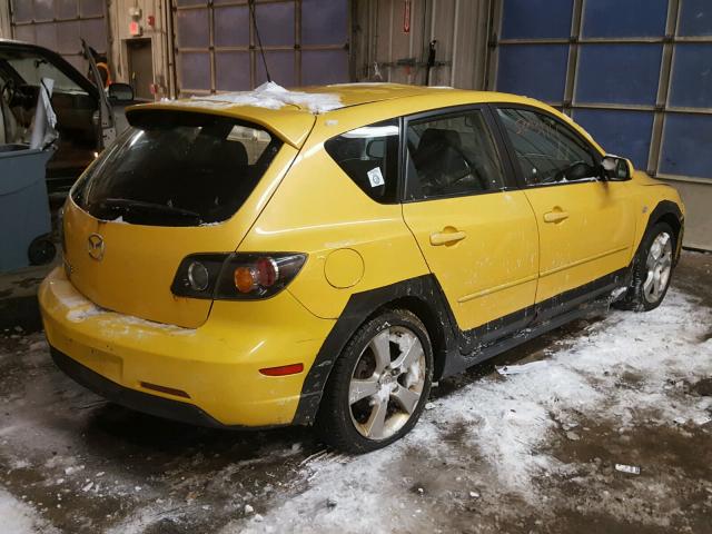 JM1BK343X41135401 - 2004 MAZDA 3 HATCHBAC YELLOW photo 4