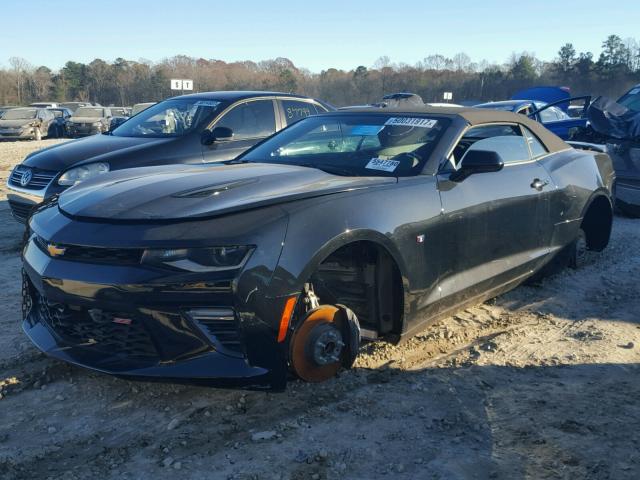 1G1FF3D70H0206067 - 2017 CHEVROLET CAMARO SS Negro foto 2