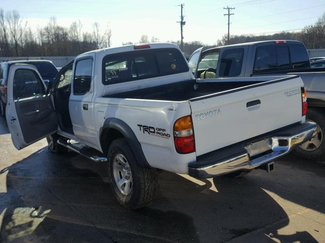 5TEGN92N74Z387441 - 2004 TOYOTA TACOMA DOU WHITE photo 3