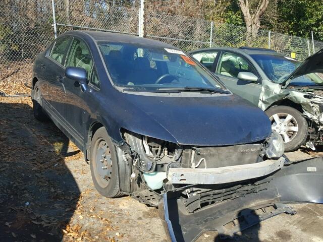 1HGFA16567L116085 - 2007 HONDA CIVIC LX BLUE photo 1