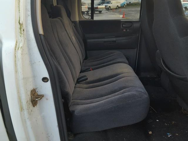 1D7HG48N83S276513 - 2003 DODGE DAKOTA QUA WHITE photo 6