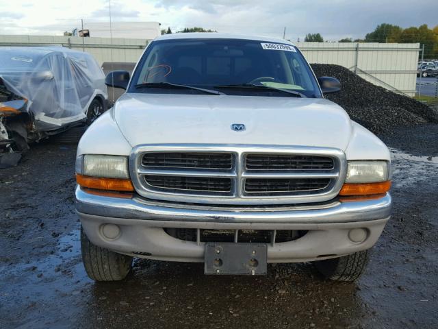1D7HG48N83S276513 - 2003 DODGE DAKOTA QUA WHITE photo 9