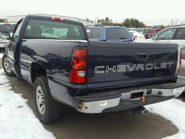 1GCEC14X46Z128272 - 2006 CHEVROLET SILVERADO BLUE photo 3