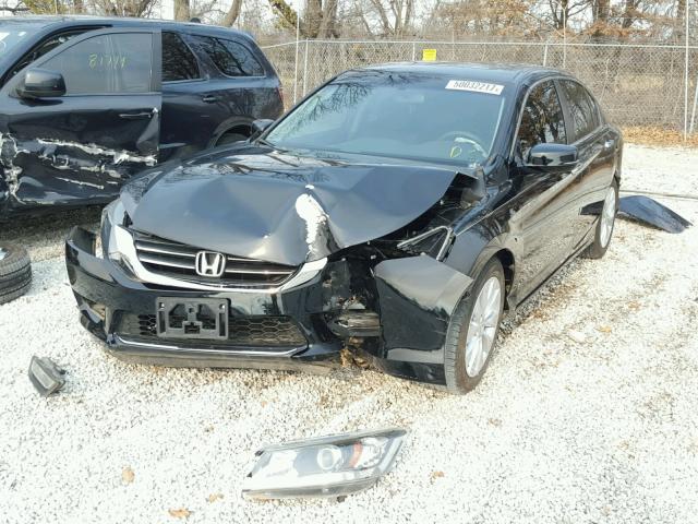 1HGCR2F77DA262070 - 2013 HONDA ACCORD EX BLACK photo 2