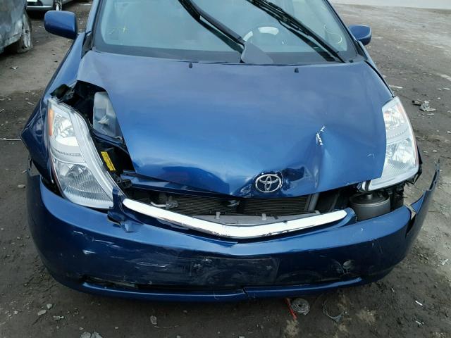 JTDKB20U997843958 - 2009 TOYOTA PRIUS BLUE photo 9