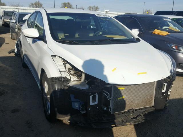 5NPDH4AE9GH779908 - 2016 HYUNDAI ELANTRA SE WHITE photo 1