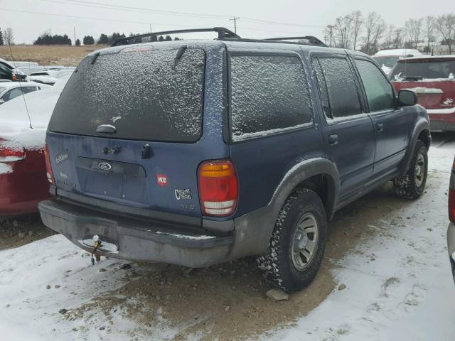 1FMZU72X7YZA94590 - 2000 FORD EXPLORER X BLUE photo 4